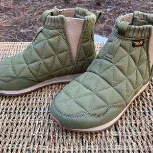 Teva Women Chelsea Ankle Booties Ember Mid Quilted Waterproof Fabric